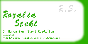 rozalia stekl business card